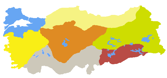 TÜRKİYE'NİN COĞRAFİ BÖLGELERİ